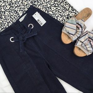 Topshop Paperbag Waist Crop